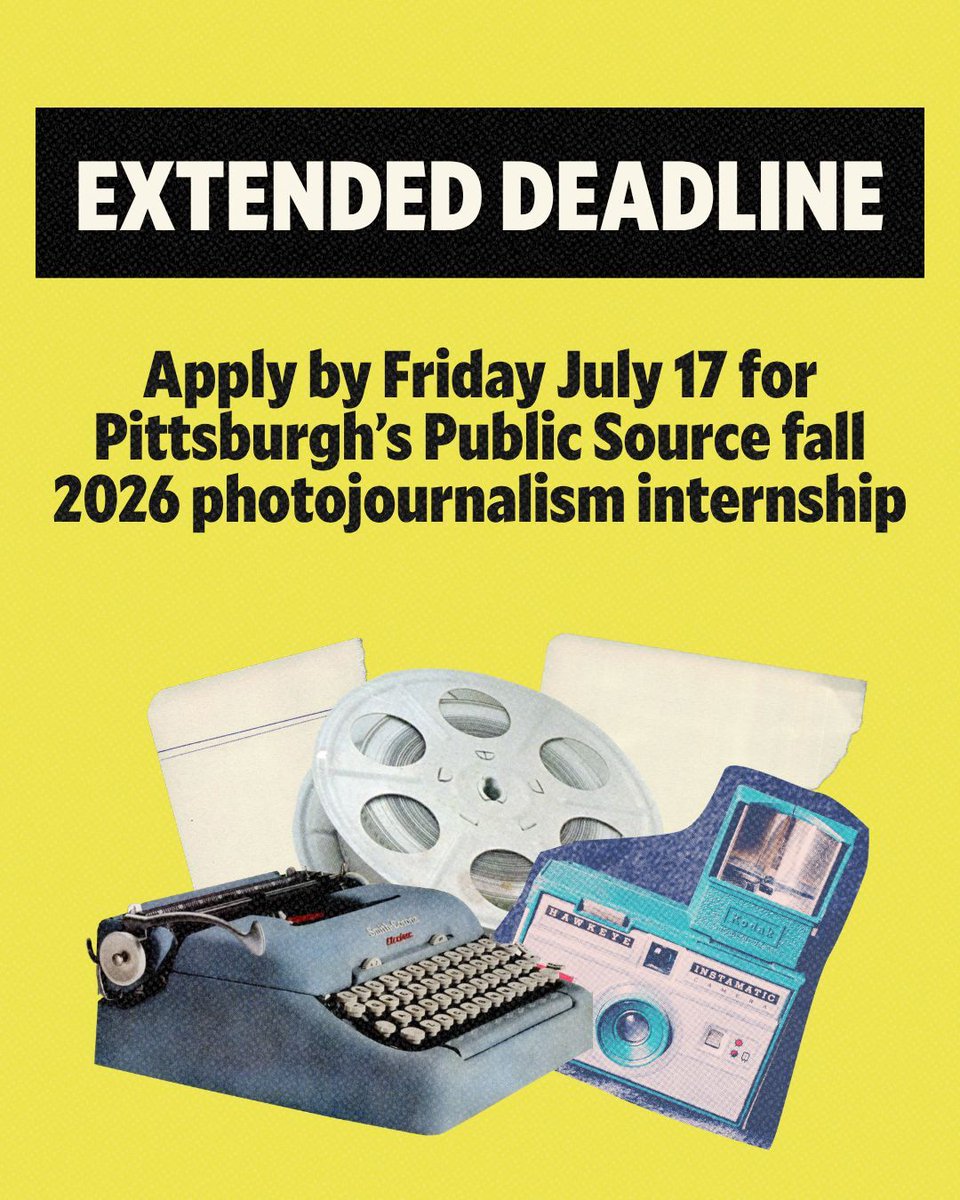 PublicSourcePA's tweet photo. This fall, Pittsburgh is your assignment. 📸 

We're looking for a fall photojournalism intern with a strong eye for photography, curiosity about videography and a possible knack for connecting with audiences on social media. Apply by Friday, July 17 at https://t.co/dl68x7A2PI https://t.co/kUcPjrzgnM