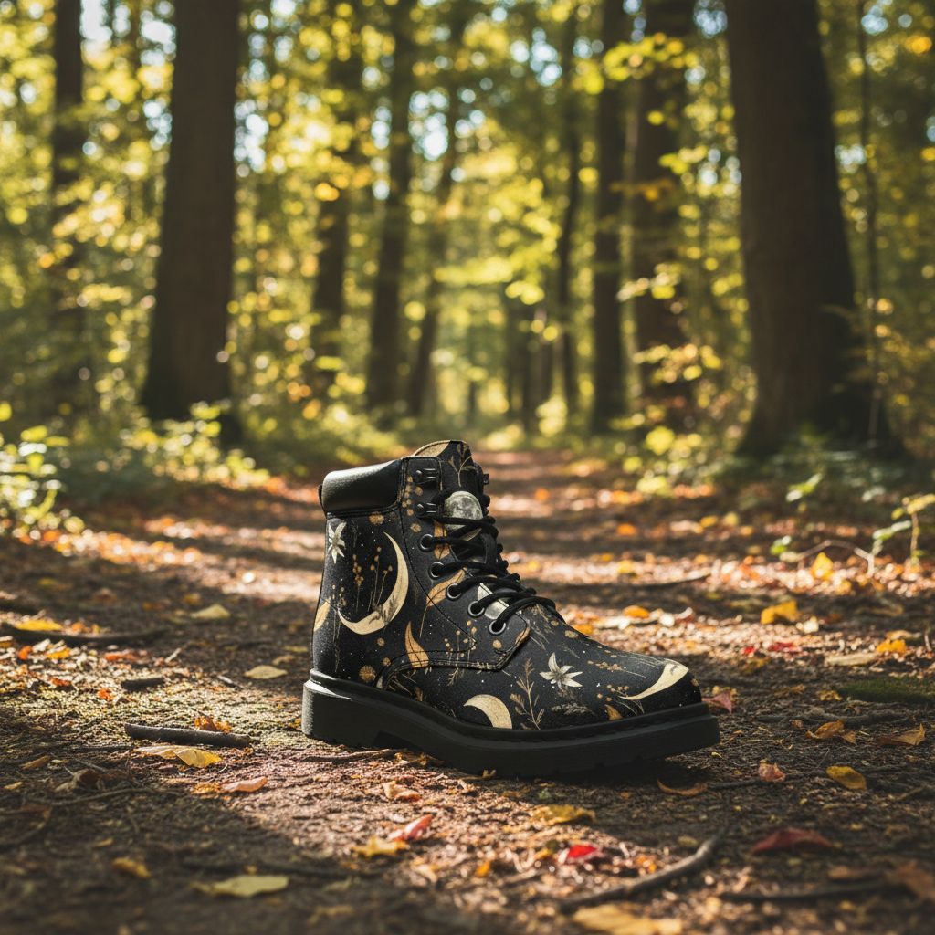 RogueAndWolf's tweet photo. 🌙🖤 Ditch the silver bullets—these boots are made for full moon mischief! Buy a pair of Moonlit Botanica Classic Boots, get a second one conjured (no cauldron needed). 🥀✨ #BOGO #RogueAndWolf #WitchyStyle #GothicBoots #MoonlitBotanica #JoinTheCoven https://t.co/OsM8DyHApj