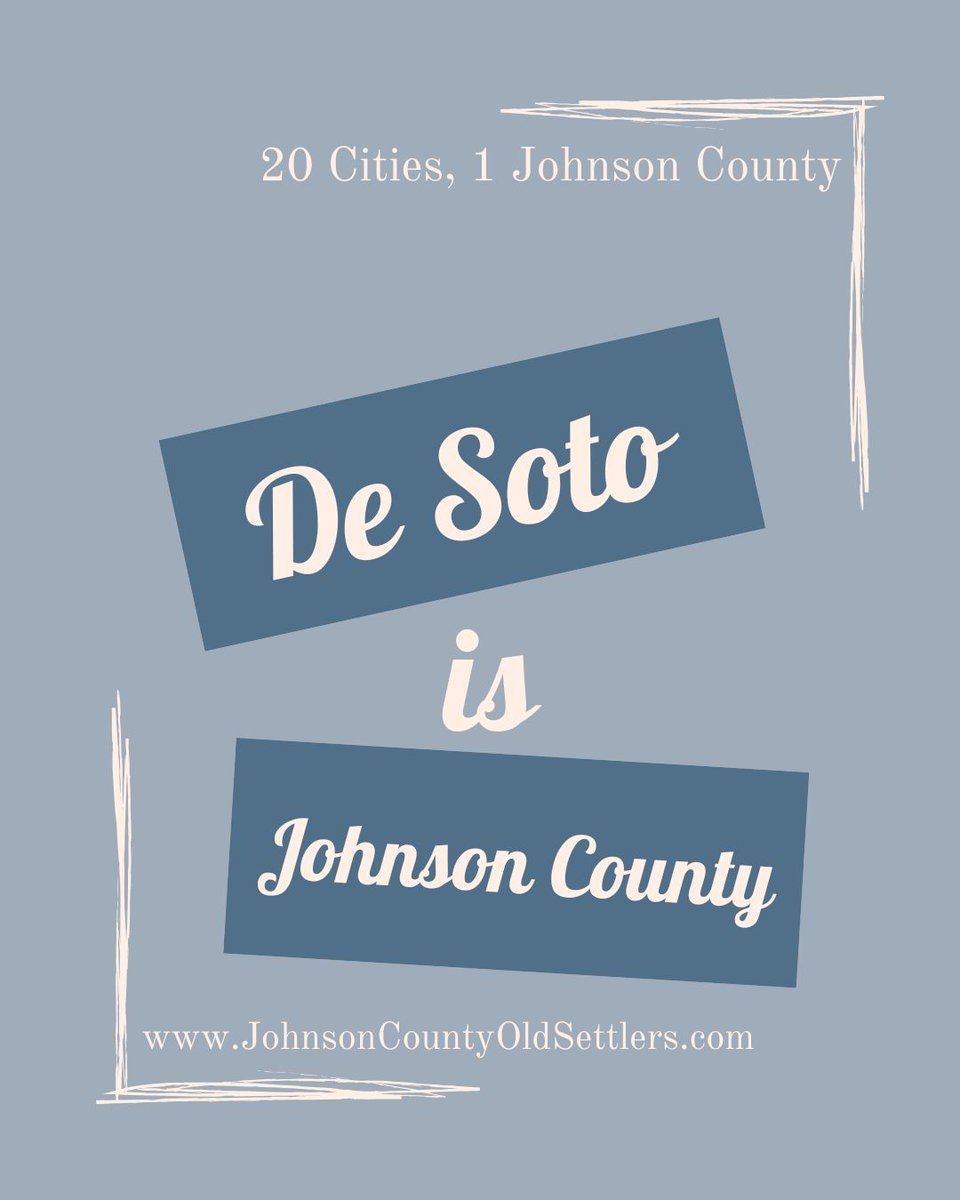 jocooldsettlers's tweet photo. 📍 20 Cities, 1 Johnson County 🇺🇸

Spotlight on De Soto, KS — a growing community along the Kansas River known for its history, small-town charm, and strong community spirit. 

Sept. 10–12, 2026 in Downtown Olathe for Johnson County Old Settlers! 

https://t.co/5ceBjCLv8M https://t.co/cCENn1KdhK