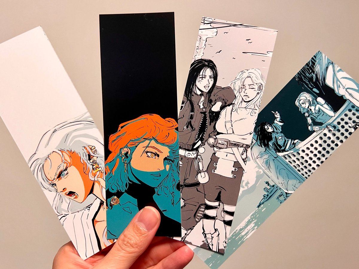studiopoint9's tweet photo. everyone please look at the bookmarks my partner printed, with the original art I recently did for our stories [ #lastcrown #projectsphere ] https://t.co/kcgzTKDXVn