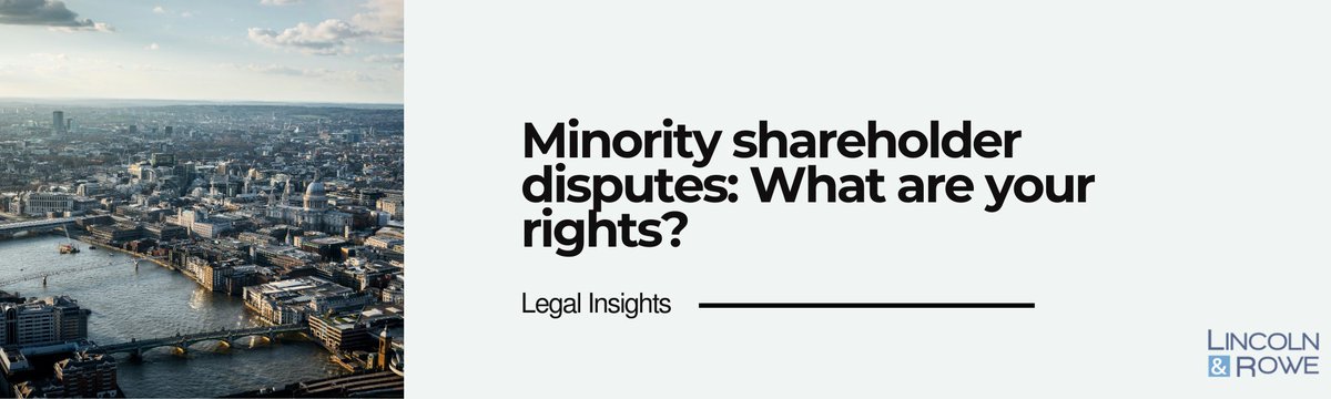lincolnandrowe's tweet photo. While minority shareholders have limited powers under the terms of the Companies Act 2006, a dispute can cause substantial disruption to a company if it is not dealt with promptly.

Read more:
https://t.co/E0ulCrRfkh https://t.co/jo0PhHhb9h