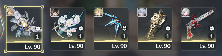 Ryosori's tweet photo. got their weaps too. https://t.co/WXqOi82OSM
