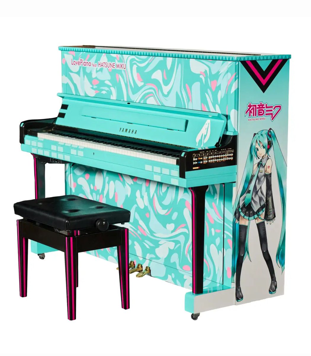 Dexerto's tweet photo. Hatsune Miku is officially getting her own street piano that fans will be able to play

It is based on her iconic look and celebrates her upcoming 20th anniversary https://t.co/RfQjzM6dZt