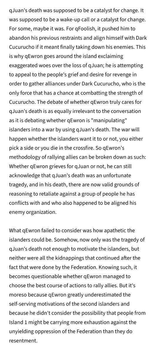 senlimited's tweet photo. "Why does q!Ewron force the narrative that nacho is the main culprit in q!Juan's death, if he knows that q!Multi is partially responsible for the situation having taken place in his lab, and that q!Aldo was the one who pulled the final trigger?" https://t.co/nT3Nt8pG6b