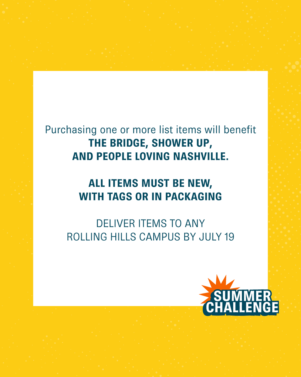 rhcc's tweet photo. The Do Good Local Summer Challenge is back with Phase 2: Restore the Homeless. 

From June 28 through July 19, grab a few things off our shopping list and bring real hope to someone in a tough season. Small acts. Big impact. Let's go!

Start shopping at https://t.co/rUSAmzoeLN https://t.co/N32PTwsQyO