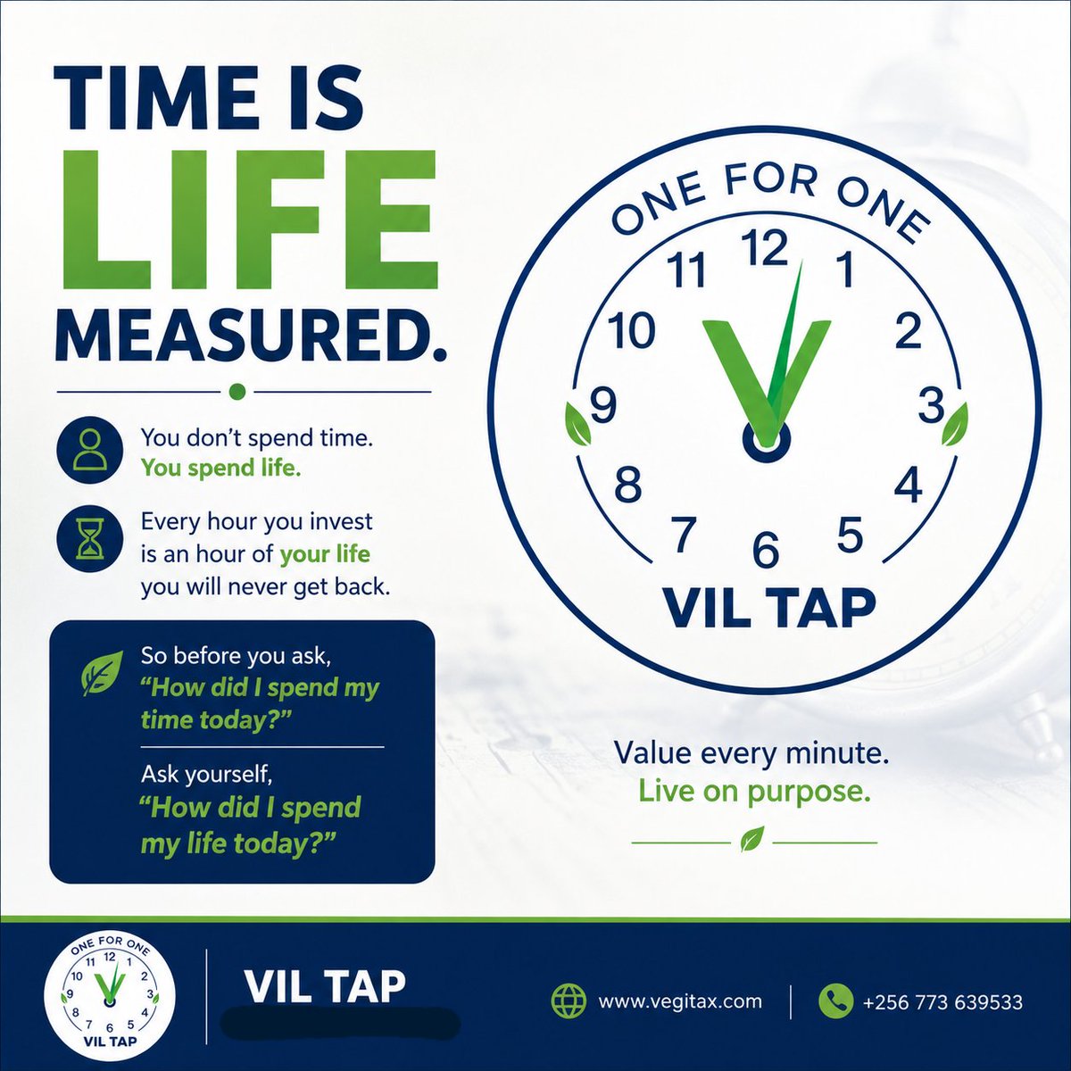 vegitax_ltd's tweet photo. Most people think they spend time. The truth is, they spend life.
Every hour you invest is an hour of your life you will never receive again. 

Value your time. Value your life.
#VEGITAX 
#Letstalktime https://t.co/eq4UXnT061
