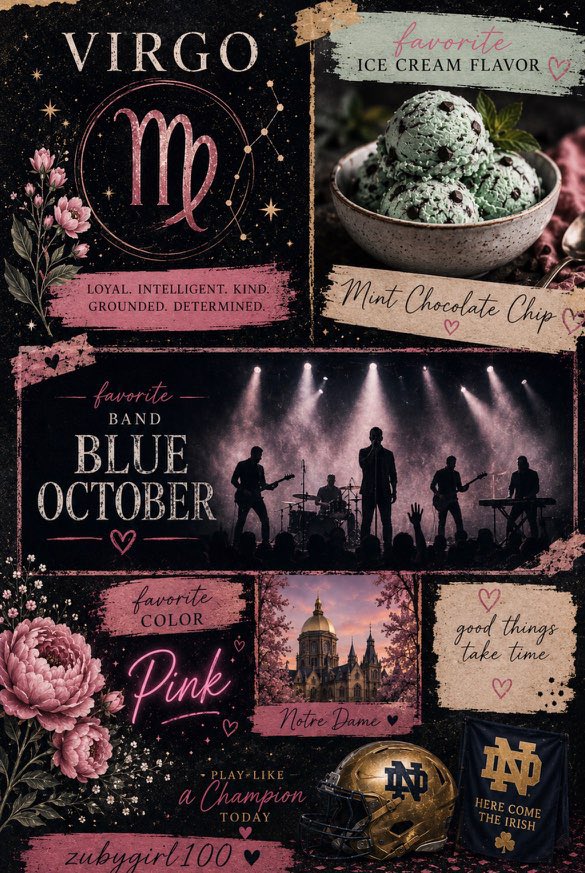 zubygirl100's tweet photo. A little bit of everything that makes me…me💗♍️☘️ #GoIrish #Virgo #BlueOctober https://t.co/ySCJU9moqU