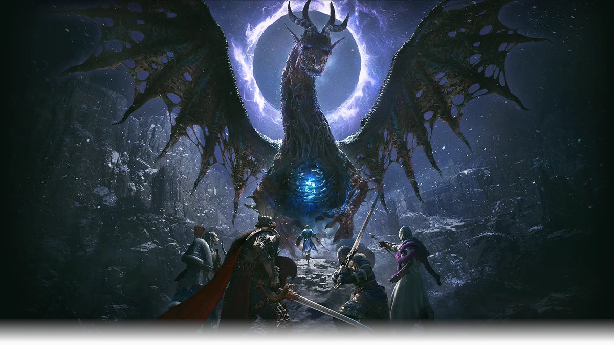 haste132's tweet photo. I like how we are clearly going to do something with the Moon in Dark Arisen 2.

And there is 1 thing that has stood out to me.
Ded Royce is in front of the moon in the middle.

In DDON The Black Dragon uses his power to gaze into the domain of The White Dragon. >> https://t.co/crGFKXNb2r