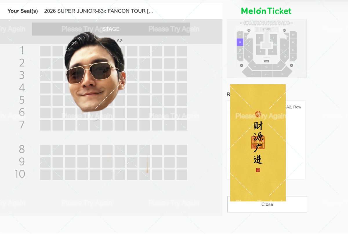 Pls_try_again's tweet photo. So I’m helping ELFs fighting against scalpers. If you are still looking for SUPER JUNIOR-83z FANCON TOUR [1983] IN SEOUL 🇰🇷 tickets, I can help you. 
Buy me a meal/coffee, I’ll use your account to catch any random returned tickets 🎫. #83z #SuperJunior83z #83z_Seoul https://t.co/qh6iCawCzi