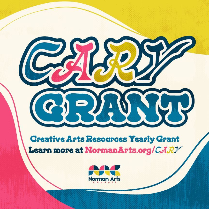NormanArts's tweet photo. The Norman Arts Council is pleased to announce the C.A.R.Y. Grant! This grant provides limited, flexible funding for small Norman-based arts and cultural organizations. Learn more about this new funding opportunity at https://t.co/AQuivcUOpd https://t.co/h5kXi6n9q4