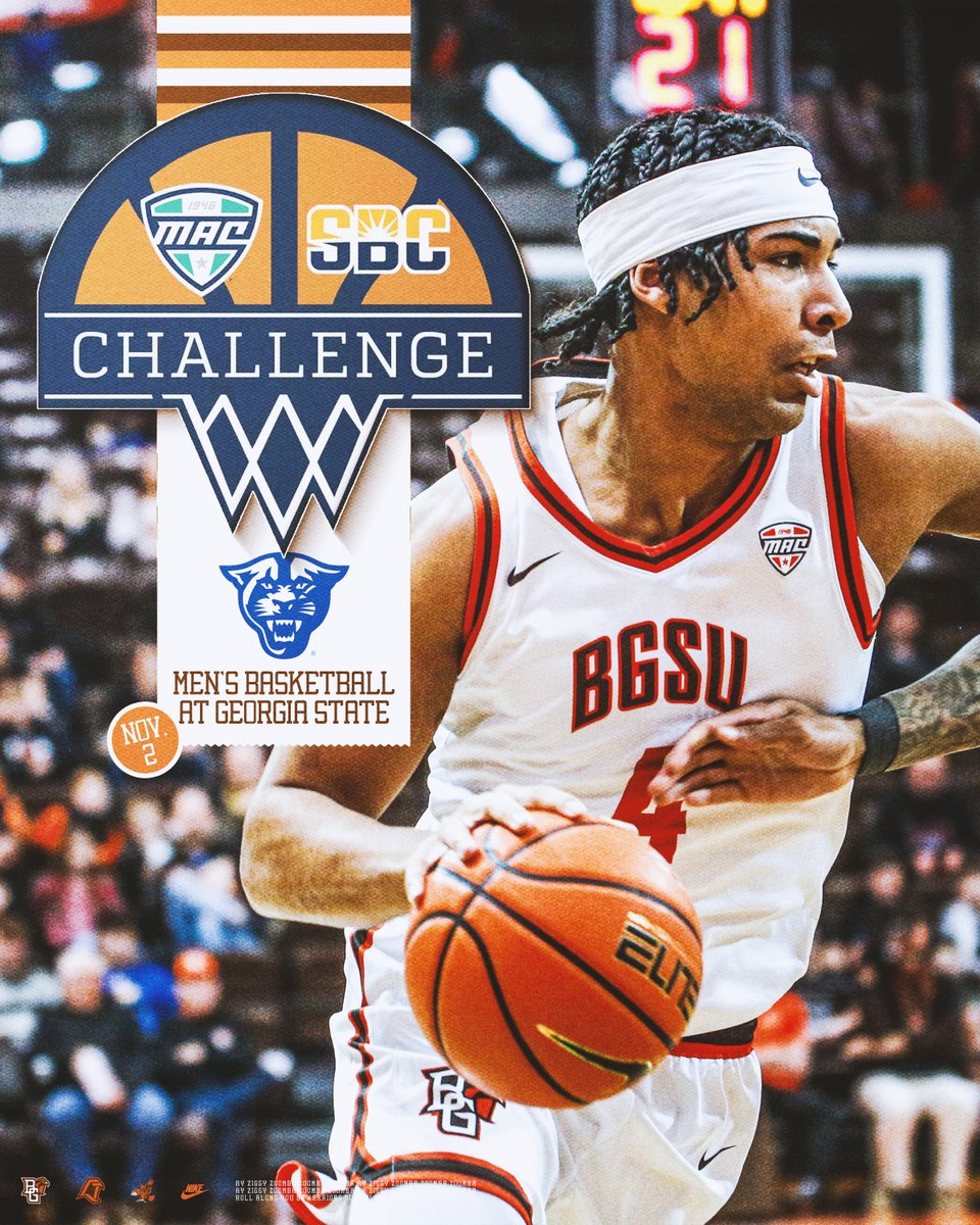 BGSUMBB's tweet photo. Get the calendar ready! The first matchup of the season is set!

🏀MAC-Sun Belt Challenge
🆚at Georgia State
📅Nov. 2
📰: https://t.co/lHvjDxulO4

#AyZiggy | #FlyAroundandFindOut https://t.co/YEbUOvoQuV