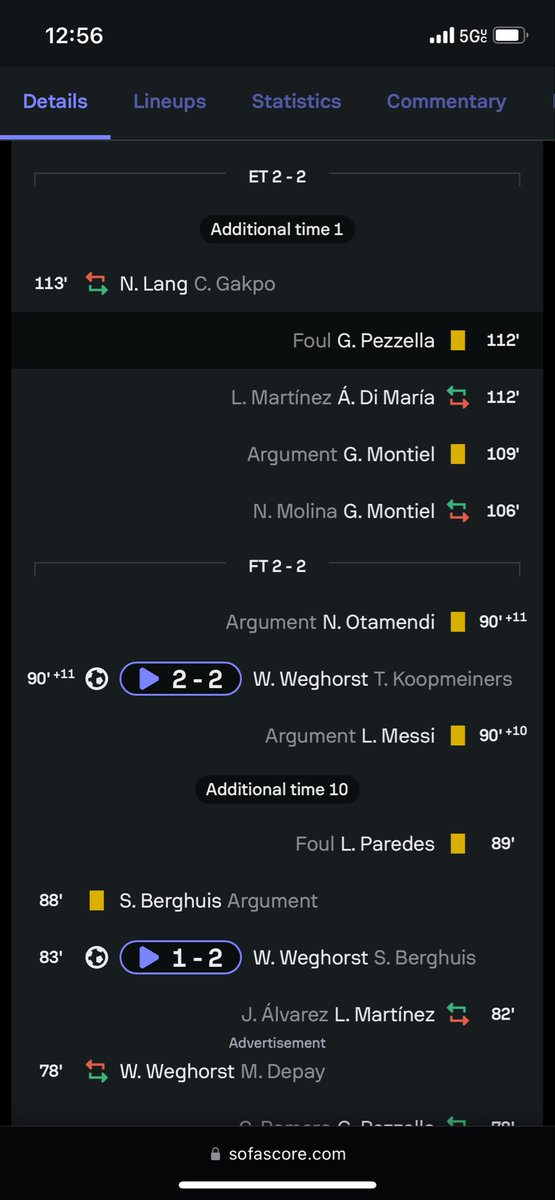 neyprotagonist's tweet photo. @behler39968 @CONNOlSSEUR_ @Omoniggs1 @Sir_jaay01 Messi first card in the 90 min the incident happened in the 50 60 min so explain how he should’ve gotten a red card https://t.co/ijbsY3T0zZ