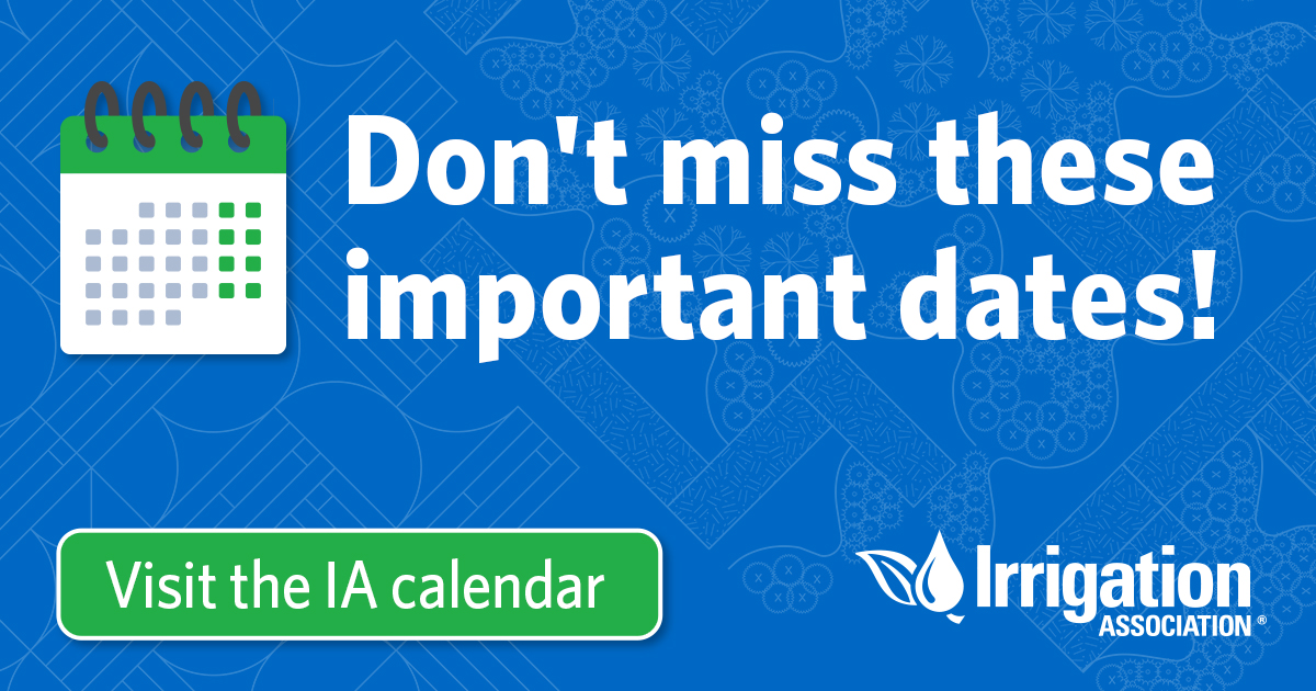 irrigationassoc's tweet photo. Here’s what’s happening this month at the IA.
https://t.co/m6lNC76WmJ https://t.co/Tf59qRMwPk