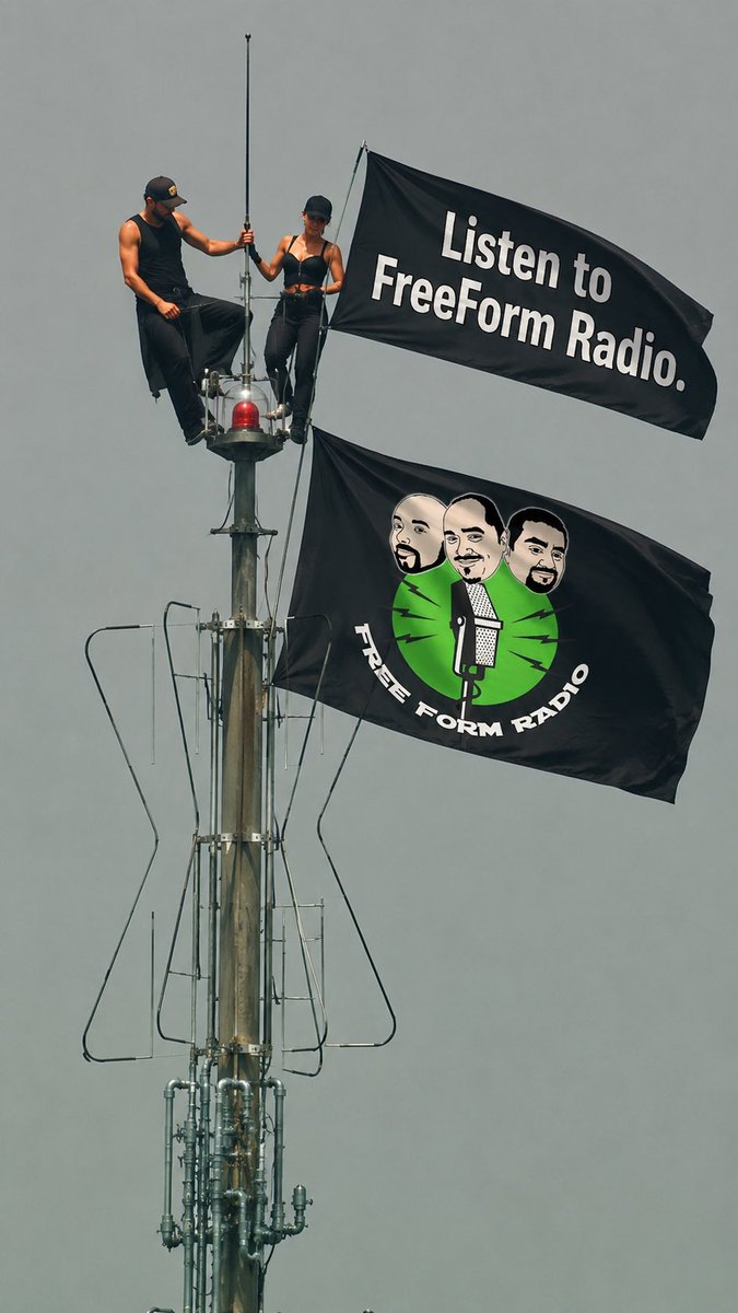 FreeFormNetwork's tweet photo. We needed two flags.  

#Podcasts https://t.co/baIW7WOPD6