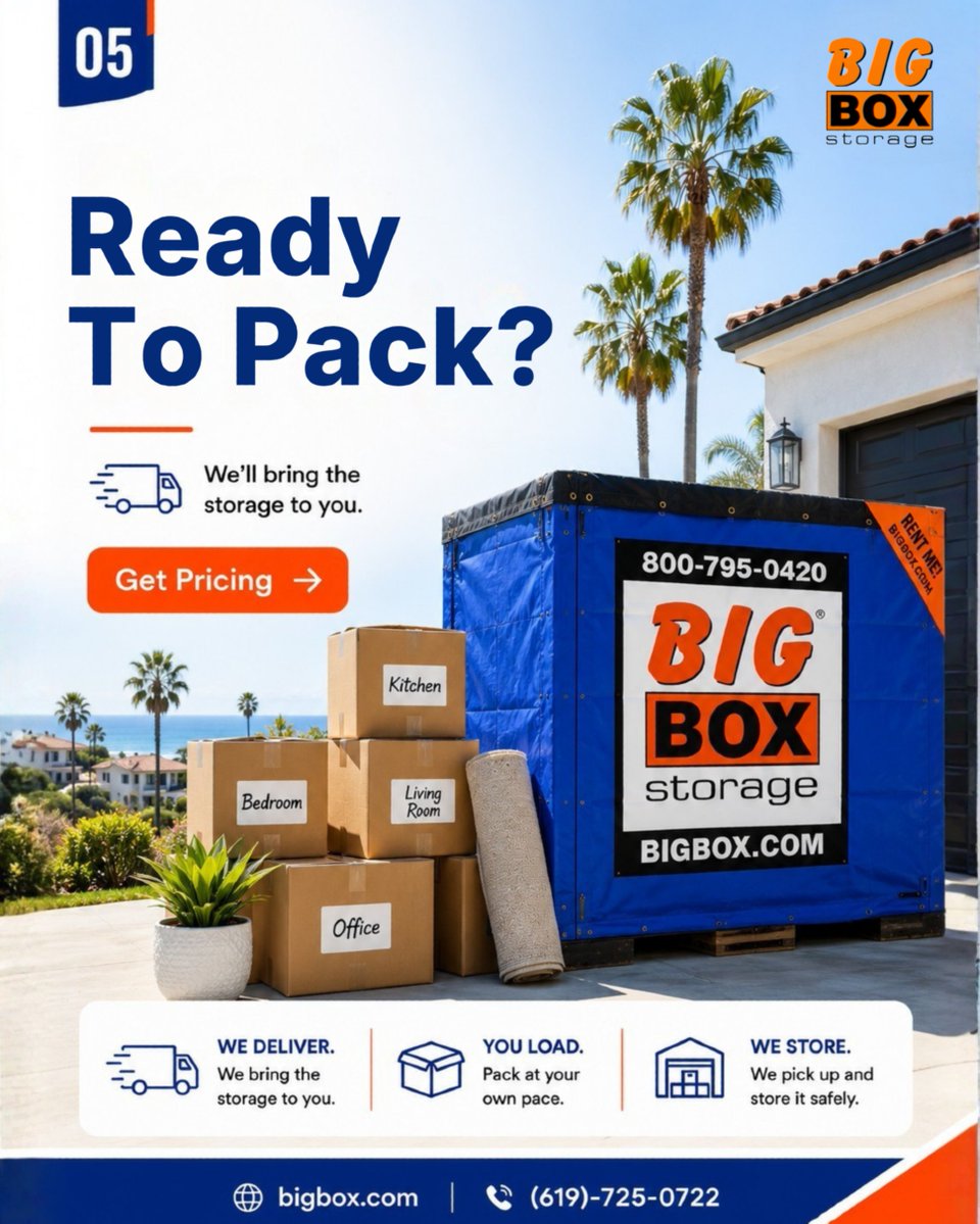 BigBoxStorage's tweet photo. ๐ฆ Better packing starts with a simple plan.
#PackingTips #PortableStorage #BigBoxStorage #MovingTips #Organization #StorageSolutions #Convenience #HomeMove #Declutter #PortableStorageContainers https://t.co/zYvIQCB6Ff