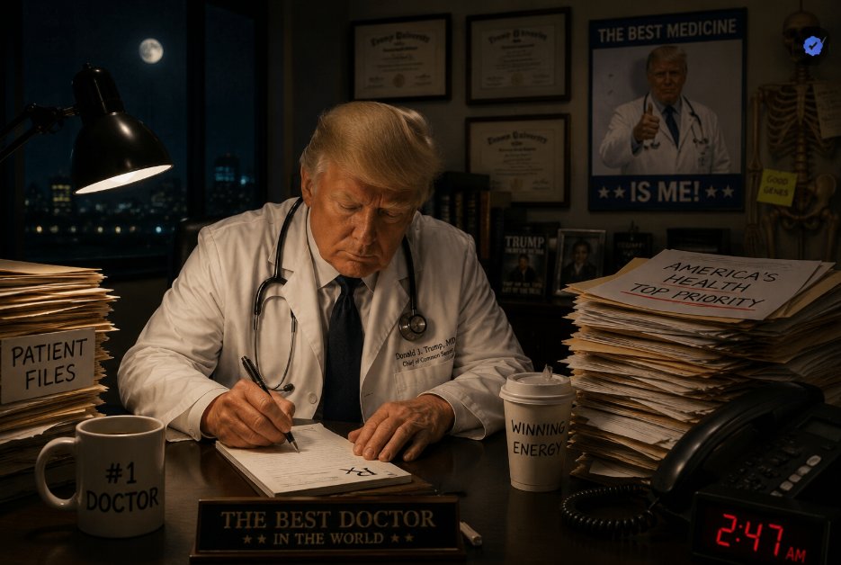 thefreshchad's tweet photo. Outwork everyone. 

Just like Doctor Trump. 
https://t.co/zfaJknwzfz https://t.co/o1In98tV9M