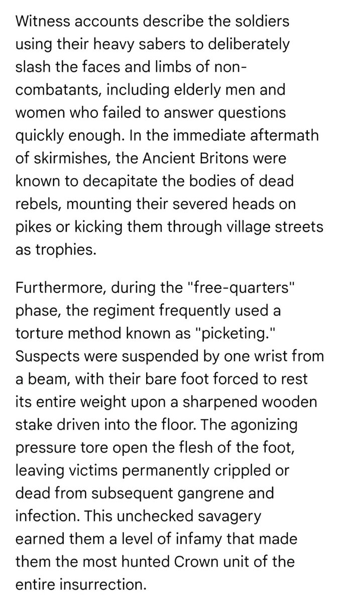 Ro_Doyle's tweet photo. @brenwalsh66 @irelandbattles @Seanofthesouth Theirs is a patrimony of murder, rapine and perfidy.

The Wexford peasantry was nigh goaded into rebellion in the preceding months and with its outbreak the level of carnage  wrought against the indigenous could be said to border the exterminist. What minds devise "picketing"? https://t.co/DdssGSdKjr