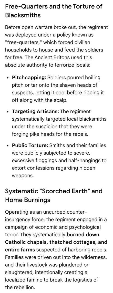 Ro_Doyle's tweet photo. @brenwalsh66 @irelandbattles @Seanofthesouth Theirs is a patrimony of murder, rapine and perfidy.

The Wexford peasantry was nigh goaded into rebellion in the preceding months and with its outbreak the level of carnage  wrought against the indigenous could be said to border the exterminist. What minds devise "picketing"? https://t.co/DdssGSdKjr
