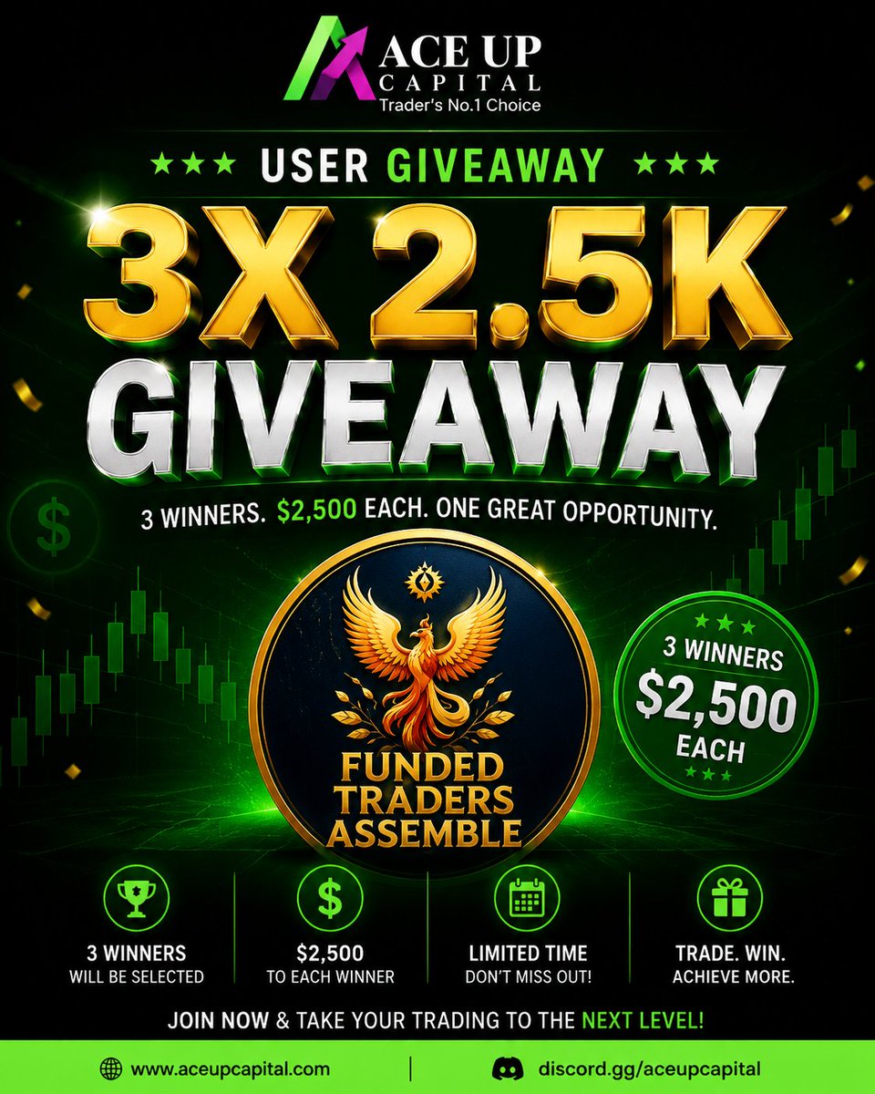 FTxAssemble's tweet photo. $7,500 GIVEAWAY 🎁‼️ 

3x2.5 $K Accounts to 3 Followers 

To Qualify : 

MUST Follow  :
@ACE UP CAPITAL1 and (@FTxAssemble ) 

MUST Join Discord:
https://t.co/anwp6PbrtF /https://t.co/34ReHdlQA0

MUST Like &amp; Repost this giveaway

MUST Tag 3 friends https://t.co/8cNO501nCd