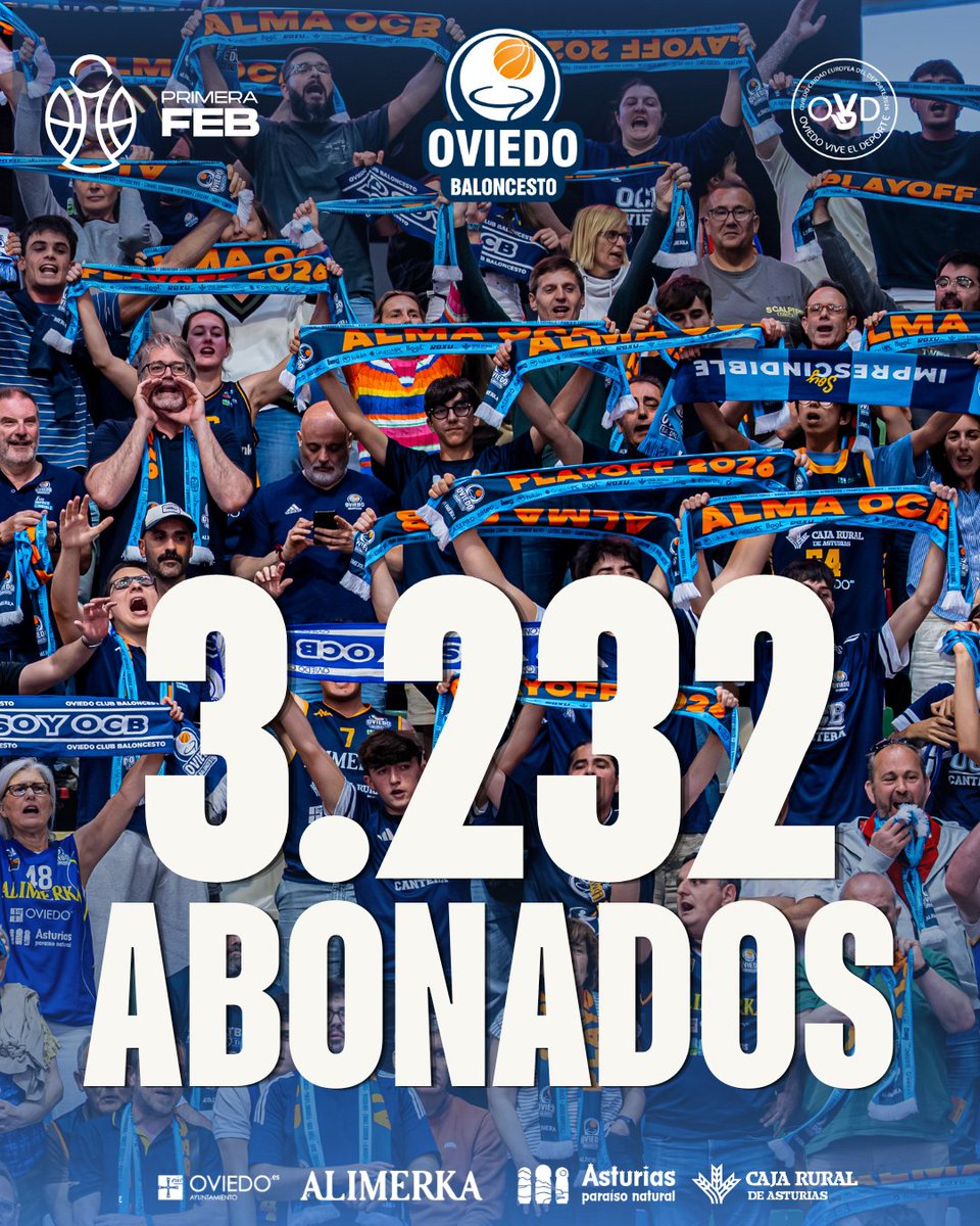 oviedocb's tweet photo. 💙🏀𝐄𝐫𝐞𝐬 𝐞𝐥 𝐀𝐥𝐦𝐚 𝐝𝐞𝐥 𝐎𝐂𝐁

‼️ Mañana último día para renovar en vuestros asientos  y ya hemos superado los 3.200‼️

📆 Lunes y martes mejora de localidades

📆 Miércoles 8 venta libre 

🔗 https://t.co/4IR3mE9KwV

#alimerkaocb
#yosoyocb
#almaocb  🏀💙 https://t.co/0T4iM6WPAr