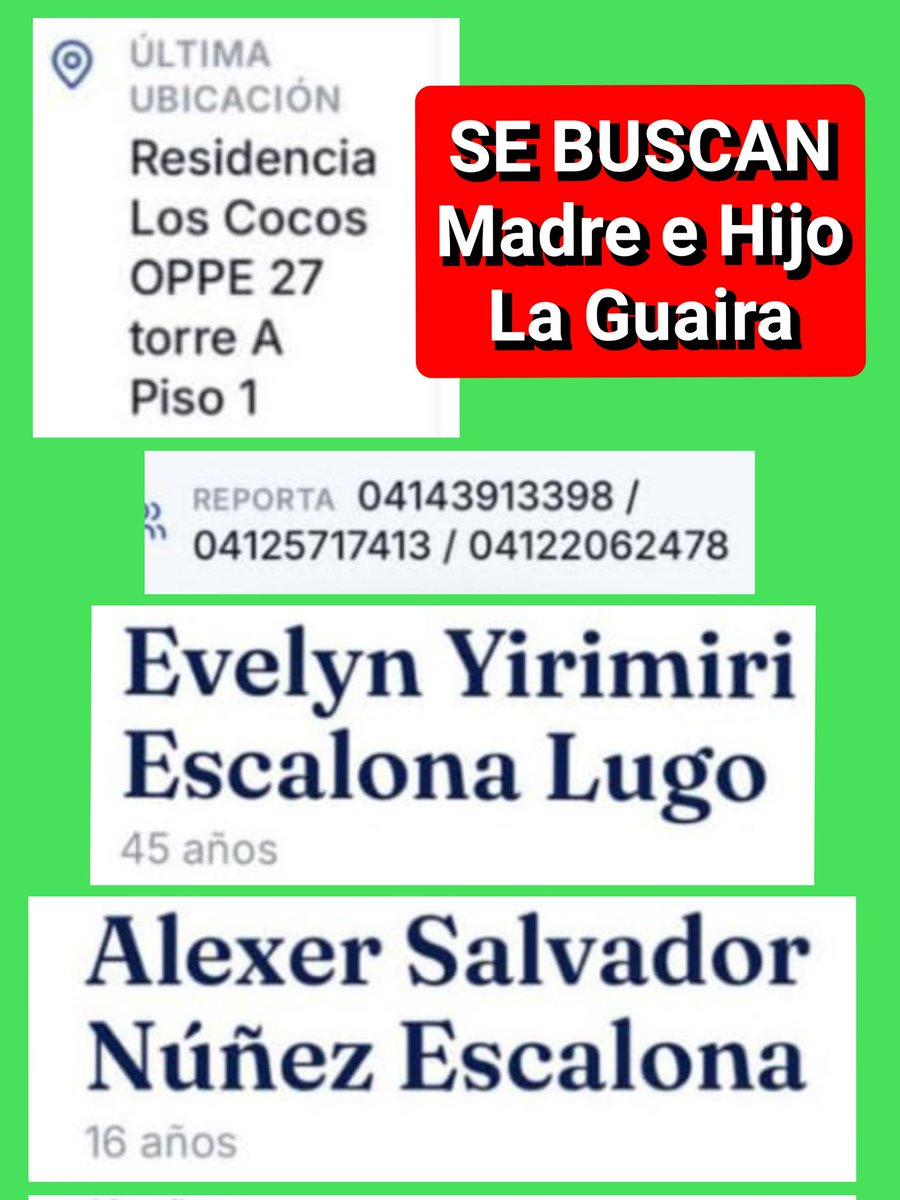 Yelivar_40's tweet photo. @nayibbukele AYUDAME A DIFUNDIR 💔 Los estamos buscando 😔🇻🇪
#tragediavenezolana #Venezuela #madreehijo #SOSVzls #familia #tragedia #SOS #TerremotosenVenezuel #terremoto https://t.co/XnYIigsb4d