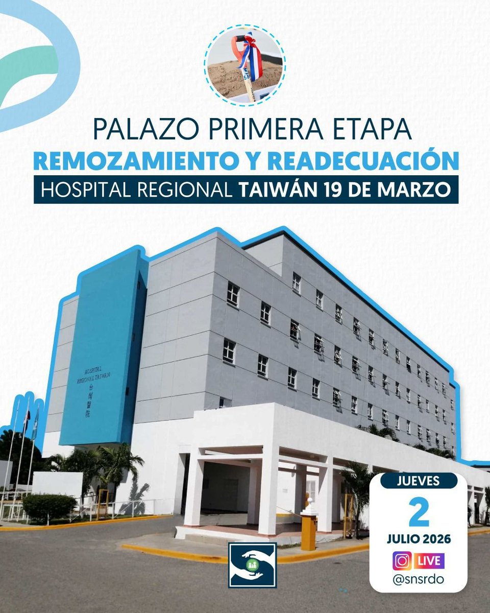 ccdx_rd's tweet photo. 📍¡El Sur vive un momento histórico en materia de salud!

✅ Con el inicio de los trabajos de remozamiento general y readecuación del Hospital Taiwán 19 de Marzo, comenzamos a escribir un nuevo capítulo para Azua y toda la región. https://t.co/CaDg3PMPMl