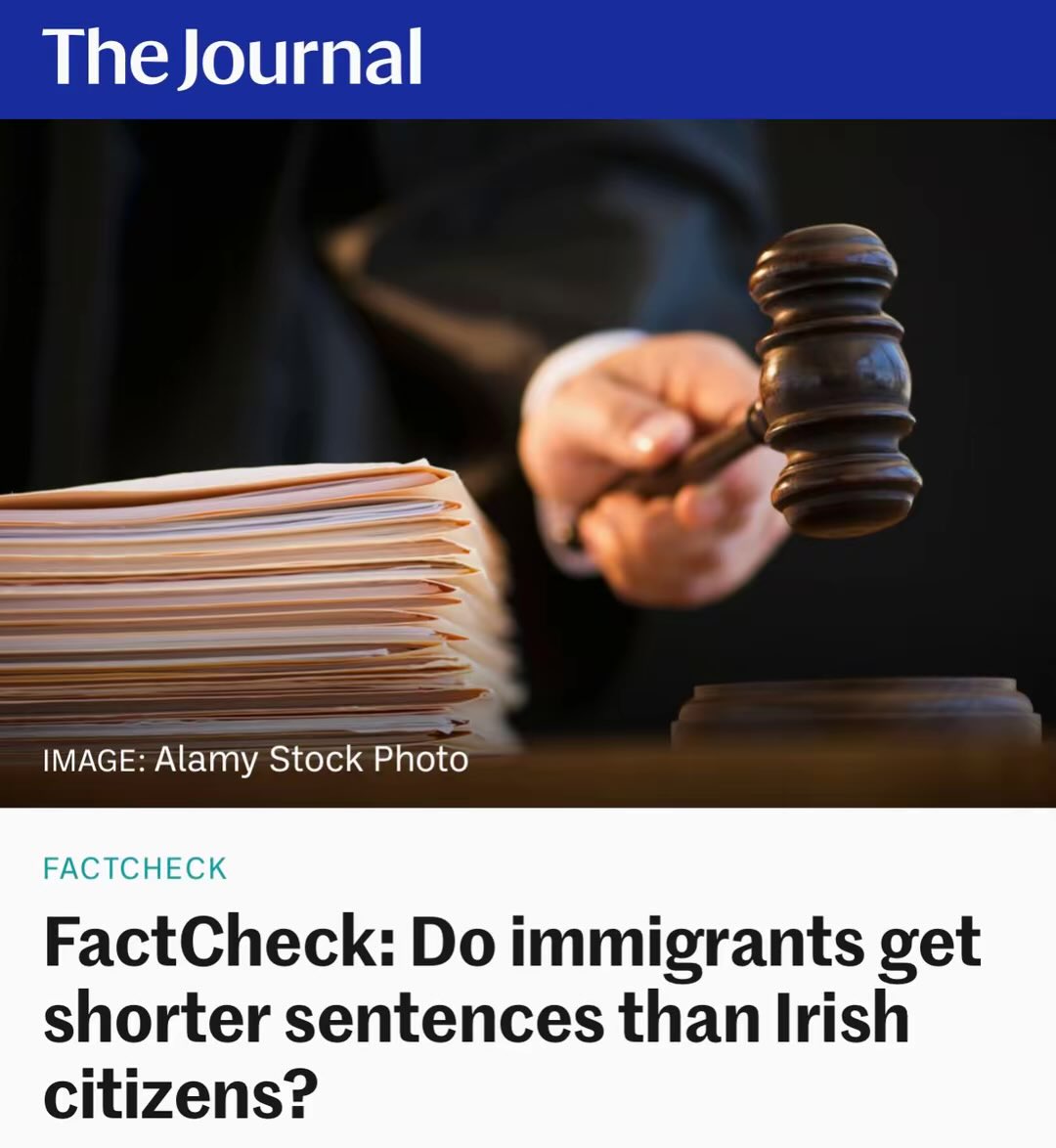 ps_padraig's tweet photo. 🇮🇪 Fact-checking the fact-checkers AGAIN! Irish MSM attempted to "debunk" migrants receiving shorter sentences than natives, but a judge stated to an algerian asylum seeker, who was jailed for raping a girl "If you were an Irishman, you would have been jailed for 10 years." https://t.co/WKTfVjkZTP