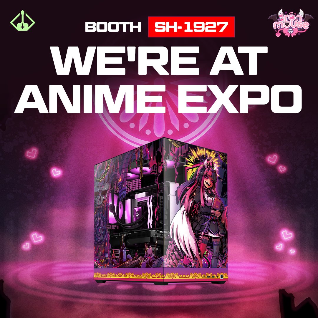 StarforgePCs's tweet photo. WE’RE AT @AnimeExpo! 

Come to booth SH-1927 to check out our AX exclusive Mob Psycho 100 collaboration, our @ironmouse collaboration, and so much more! https://t.co/37U1ZpizLu
