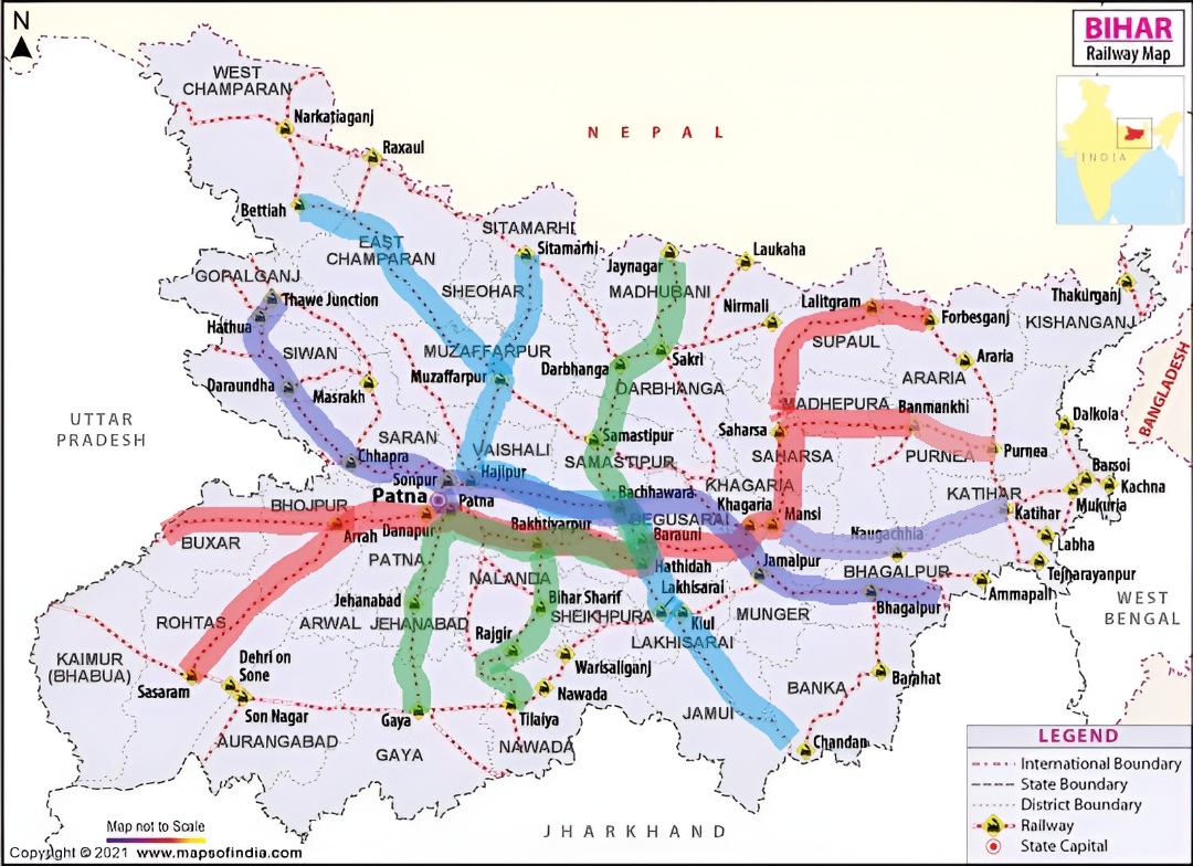 alokawinash's tweet photo. Hello @ECRlyHJP @RailMinIndia @AshwiniVaishnaw 

Why are Regional Intra-State Train Routes like these NOT present at all in Bihar?

NO DIRECT TRAINS🚉
❌Sasaram to Saharsa/Purnea
❌Bettiah to Bhagalpur/Banka
❌Gaya/Rajgir to Sitamarhi/Jaynagar

@BiharRailUsers @BiharMobilityX https://t.co/UuzWOl4JmP