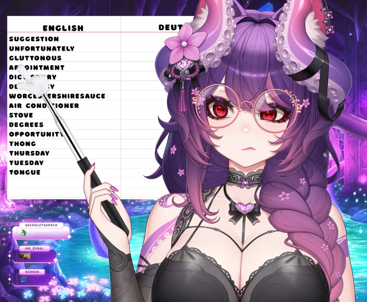 MissMoep's tweet photo. Vocabulary test now live, and I didn't study... shit. XD
Please don't be too hard on me. 🥸 

🐙https://t.co/O9ybdeGvoc 💜 https://t.co/7Cdw4HDTfu