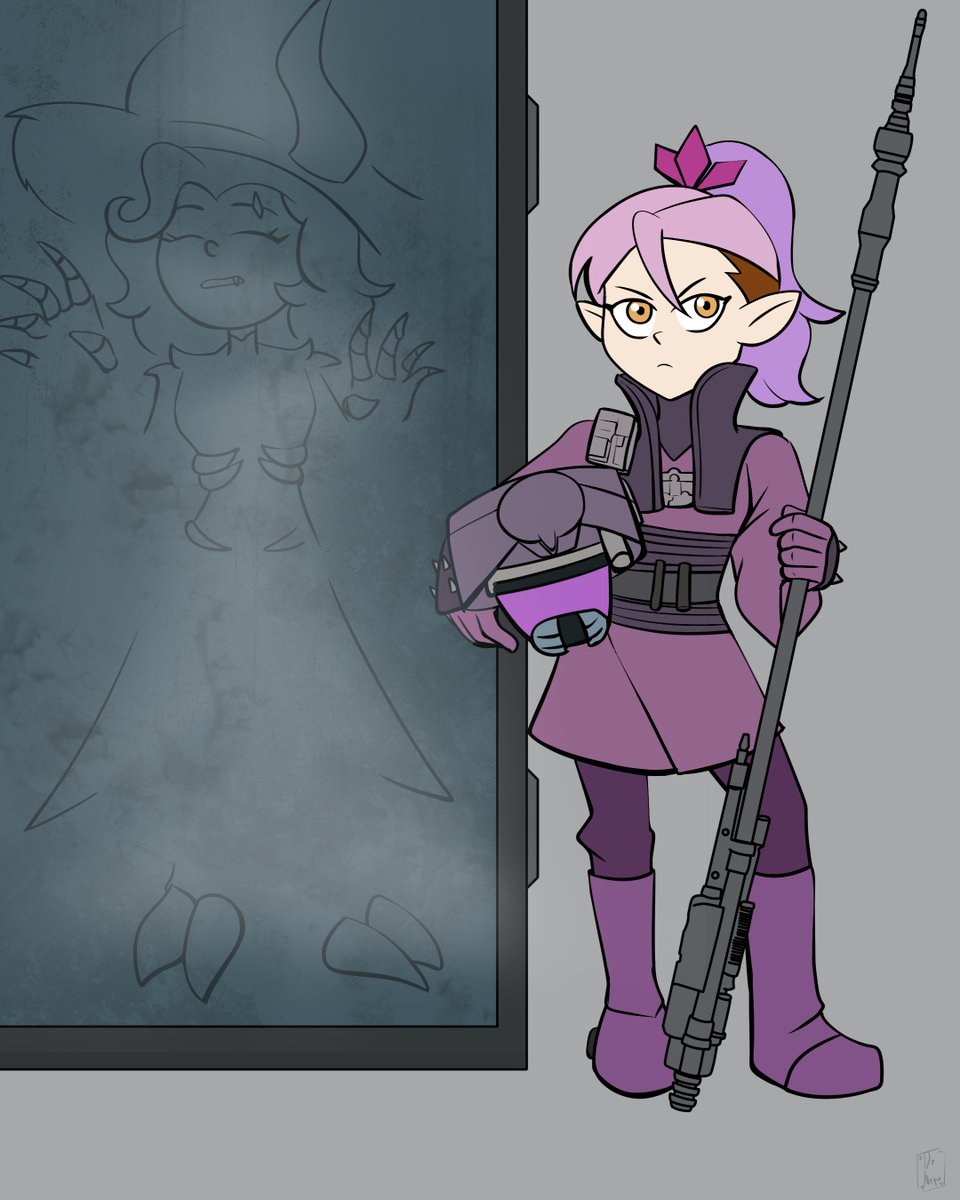dr_neque_art's tweet photo. She's on an undercover mission to rescue her carbonite-frozen gf

commission for Tharrb

#TheOwlHouse #tohfanart #Lumity https://t.co/Zmh8HlVYDj