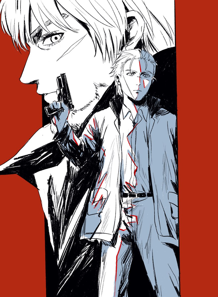 Bino2306's tweet photo. Detectives AU 
#canufinn 
#VINLAND_SAGA https://t.co/70cHAbt4kz