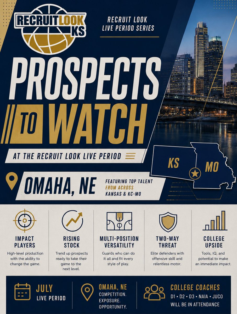 RL_HoopsKS's tweet photo. Look Live Period: KS and KC-MO Area Prospects to Watch- Omaha Live Period (July 10-12)

@lukaswilson1006 @harrytrelc_ @Jackson_Bruce1 @BelzerCash @BraylenSiebenm1 @leoclaxton19 @Jah_Livingston @JeremiahKori23 @elijahbwami2027 

✍️- https://t.co/vAU7pFqWj4 https://t.co/Zs7dgCYDCw
