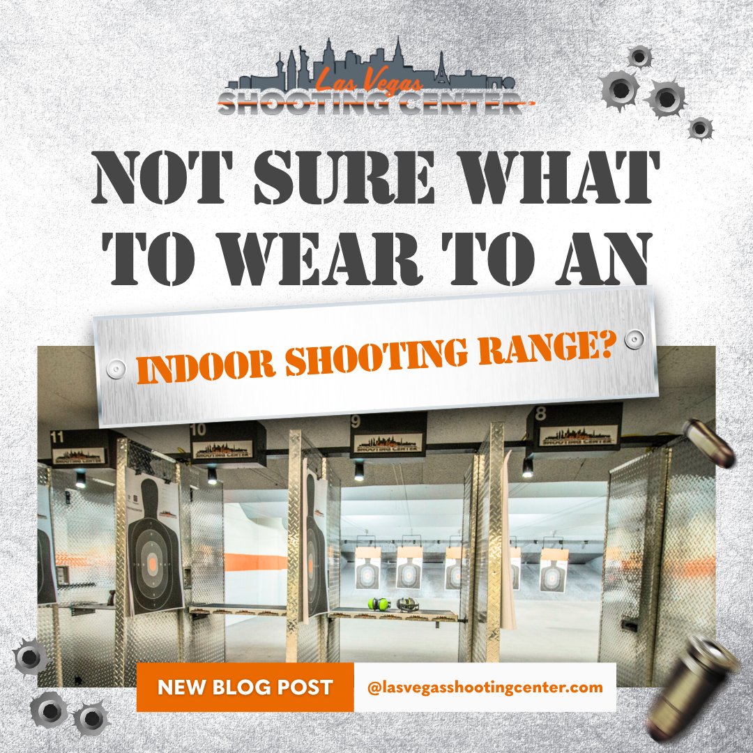 LVSC_Range's tweet photo. 👕 Not sure what to wear to an indoor shooting range? Our latest blog covers everything from proper footwear to clothing choices that help keep you comfortable and safe during your visit. 
Read more: https://t.co/vp861BCssn https://t.co/h244jeRkSh