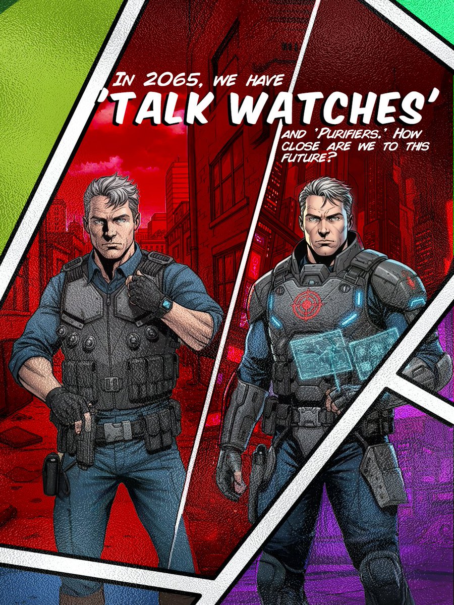 RobArnis's tweet photo. In 2065: Talk Watches on government killers' wrists. A Bureau that executes criminals legally.

Today: smartwatches and body cameras.

How far are we, really?

⌚ The future is closer than you think.

#InnerDemons #MindHealing #PsychologicalThriller #Fiction #MentalStruggles https://t.co/dd0ZSV8sGd