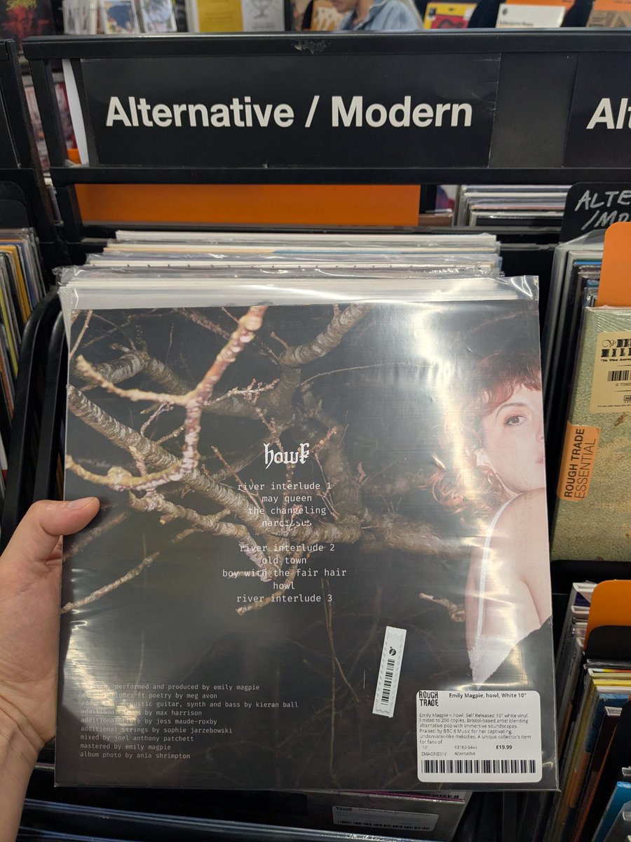 EmilyMagpieYEAH's tweet photo. my weird little album baby is in @RoughTrade Bristol on 10"✨ coupla copies have you spotted em?

also some signed copies left on my  Bandcamp I highly recommend listening 11.59pm accompanied by maybe a small animal and a glass of wine

https://t.co/VUX5kh4zO7 https://t.co/hgMBc1th9U