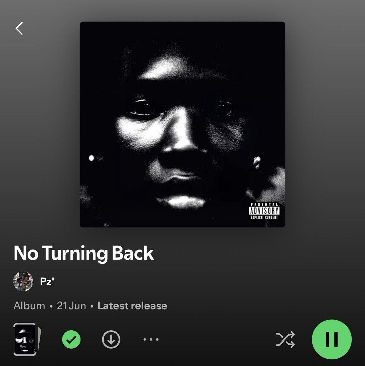 ByDobson's tweet photo. trying to beat the oldhead allegations by listening to this new Pz’ album everyone talking about https://t.co/XjoOamznqt