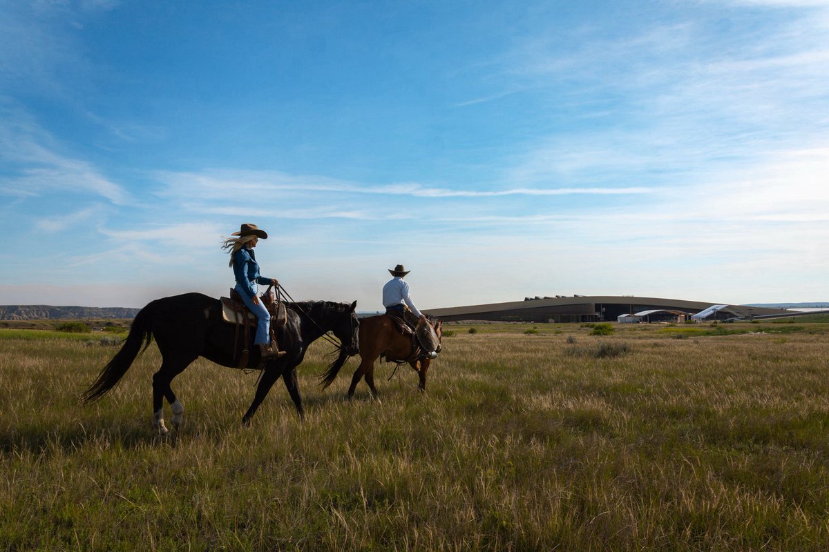 SecretaryBurgum's tweet photo. There’s no better way to experience the Badlands than on horseback, just like Theodore Roosevelt did.

His love for this remarkable landscape inspired one of the greatest conservation legacies the world has ever seen. https://t.co/8hb3WJTYm8