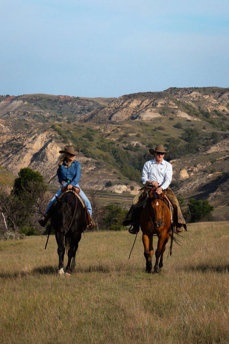 SecretaryBurgum's tweet photo. There’s no better way to experience the Badlands than on horseback, just like Theodore Roosevelt did.

His love for this remarkable landscape inspired one of the greatest conservation legacies the world has ever seen. https://t.co/8hb3WJTYm8