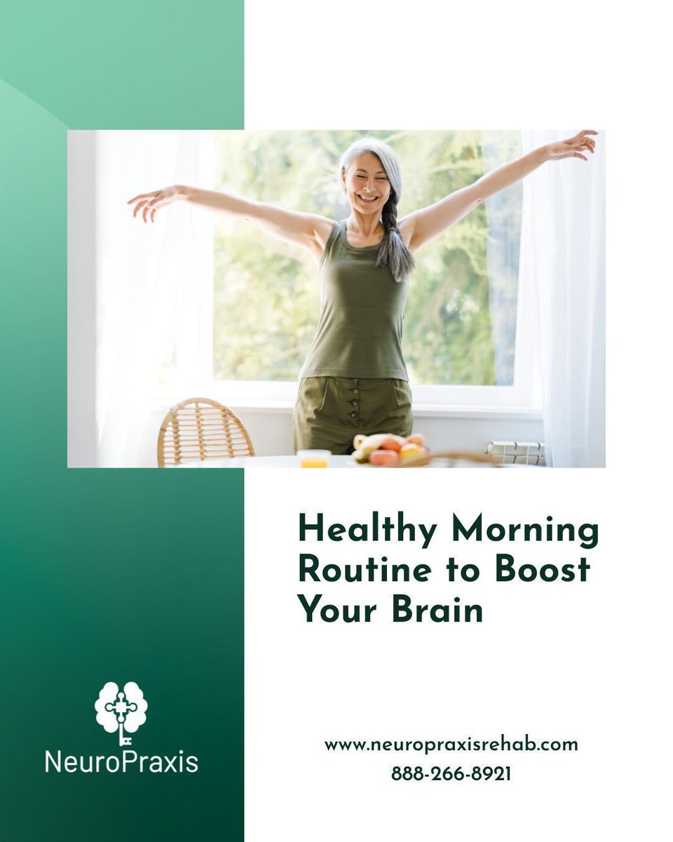 NeuroPraxis_Co's tweet photo. A morning #brain-healthy routine from Amen Clinics:
๐ง Hydrate
๐ฌ๏ธ Breathe
๐ง Move
๐ Practice gratitude
๐ฏ Set intention
The 5-Minute Morning Routine to Boost Your Brain https://t.co/pSnWjE1utE
#NeuroPraxis #BrainInjury #rehab #TBI #Stroke #Recovery #BrainBoost #California https://t.co/gSQg9b1USi