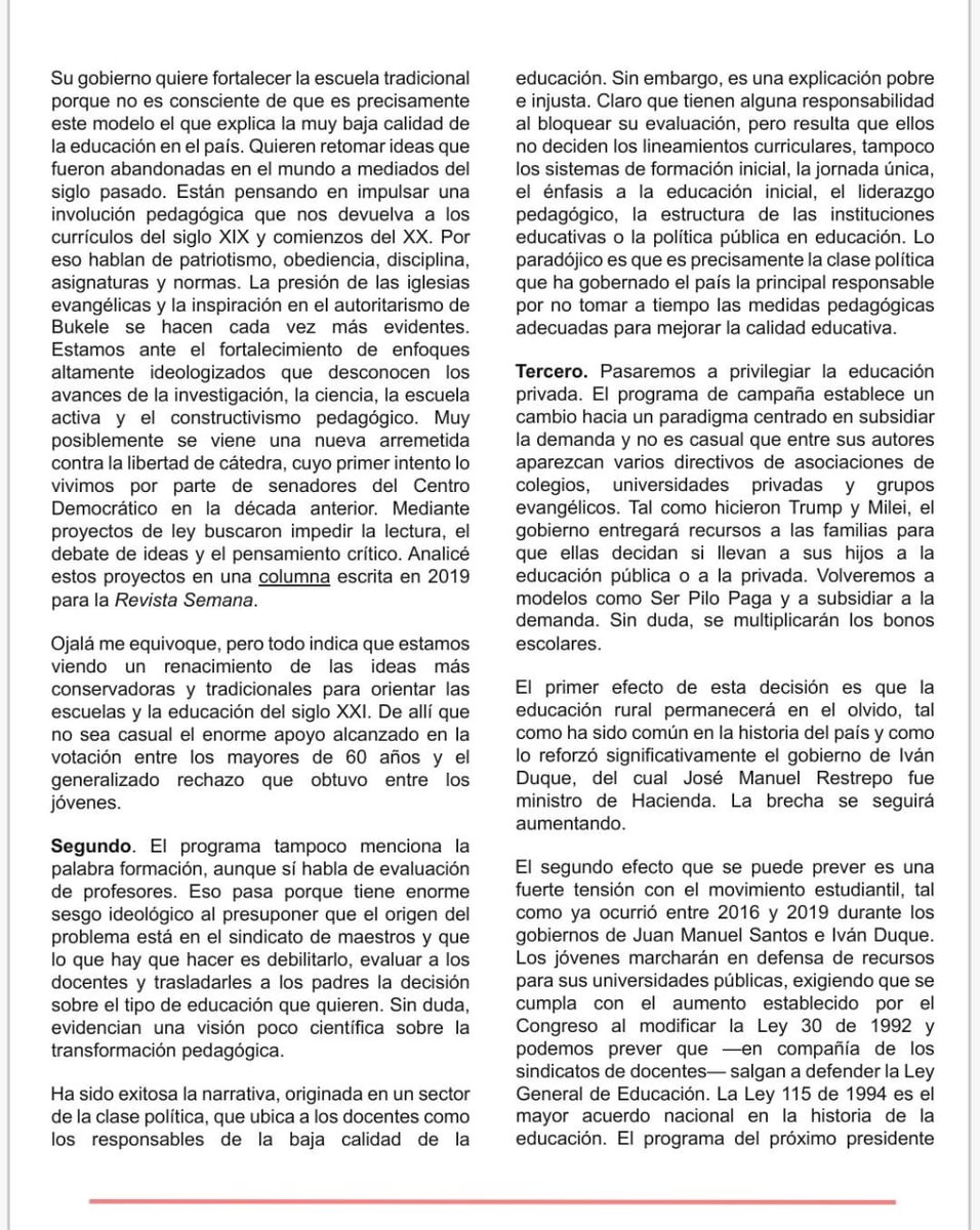 juliandezubiria's tweet photo. Después de revisar el programa de gobierno, declaraciones y referentes internacionales, resulta  evidente que el nuevo gobierno está interesado en fortalecer las competencias necesarias a comienzos del siglo XX y no del XXI: ¿Hacia dónde irá la educación en el próximo gobierno? https://t.co/jCV8xyfclc