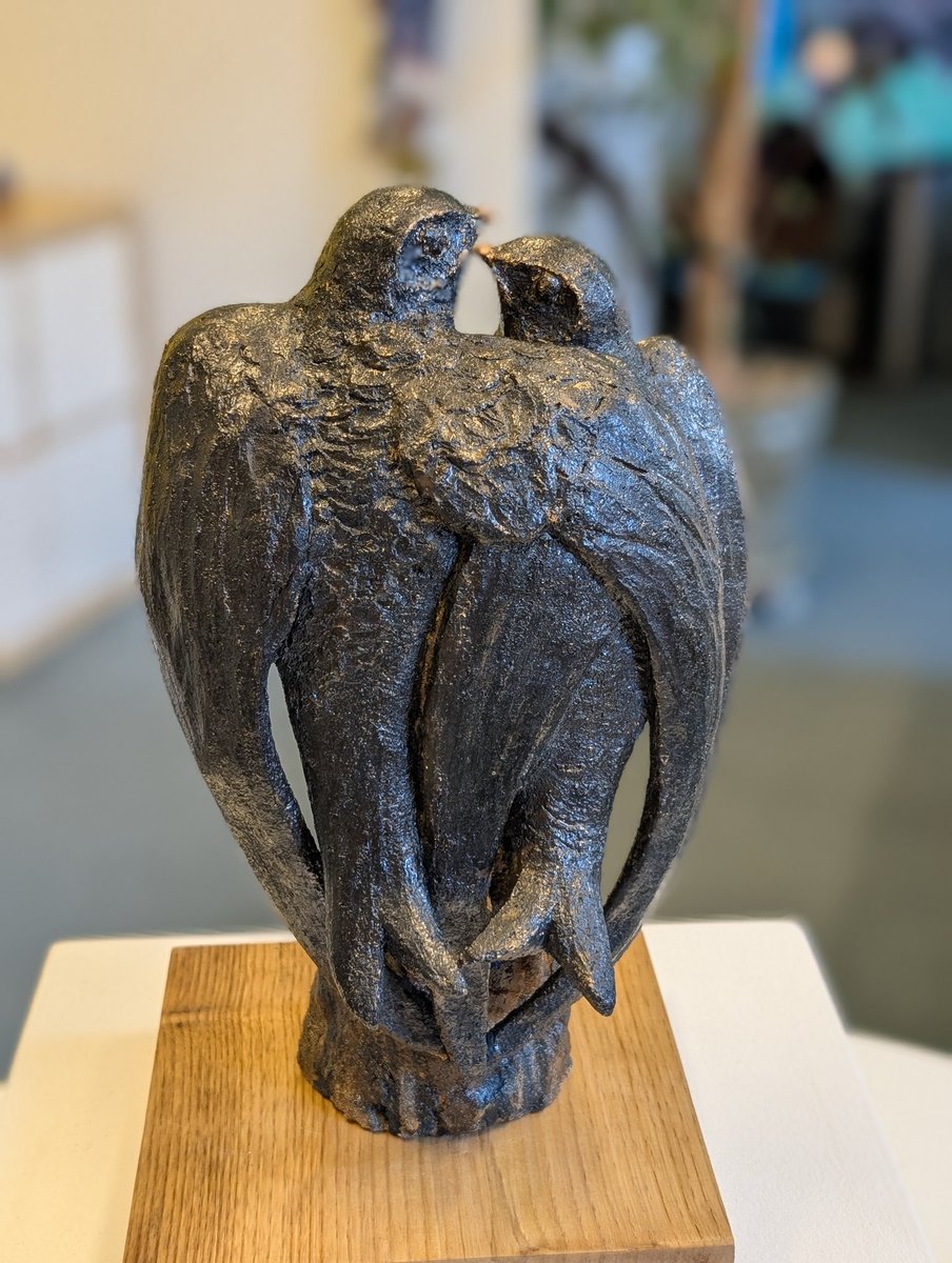 LewesSwifts's tweet photo. "All Creatures Great and Small" - a wonderful sculpture exhibition at #Lewes Climate Hub - with #Swifts! https://t.co/bP4TEV9J8Q