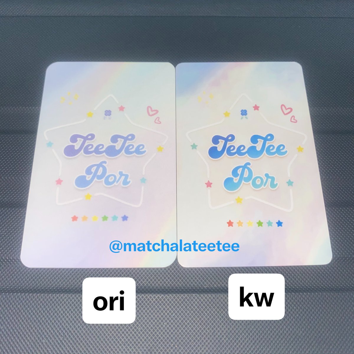 matchalateetee's tweet photo. Another day another PC KW‼️

Hai, buat para vava alias fans teeeepor yang suka jajan pc, hati-hati sama PC KW ya! Ini PC KW aku yang ke 4. Kebetulan aku punya PC teetee tingduo yang asli, jadi aku bisa bandingin sama yang KW/Fake ini. Aku post ini biar gaada korban lagi 🫶🏻 https://t.co/y2TXsjbGP0