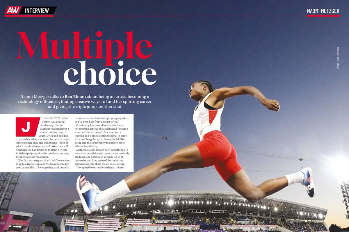 afrochicksnft's tweet photo. big news!!! 

i’m in the july issue of @athleticsweekly magazine 🎉

spoke with ben bloom about:

•  producing video content for the biggest names in crypto
•  building gymbot
• training in the states
•  my goal of competing at the next olympics

big thank you to my crypto/tech family for riding with me these past 5 years your support is making every move possible 🫶🏾