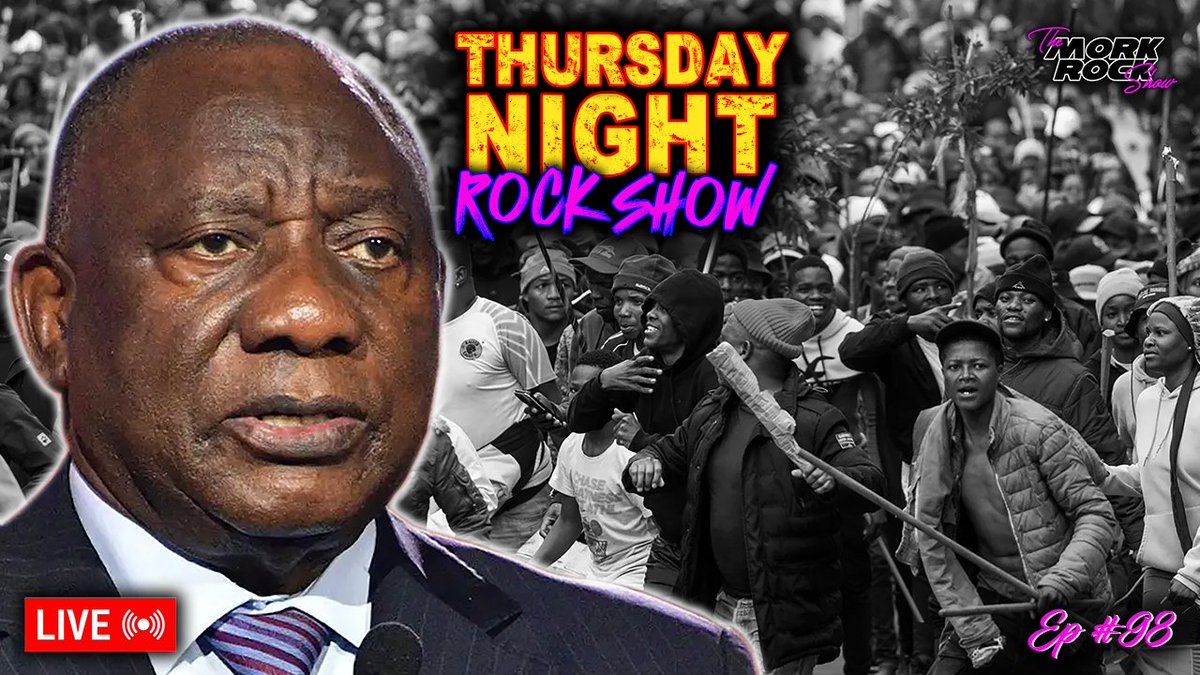 MorkRock's tweet photo. 🔥 June 30 R600m Cost | Cabinet Reshuffle

Anti-immigrant protests brings massive security blowout, fleeing foreigners, and questions over where the hell that R600 million actually went. Plus Cyril's GNU reshuffle.

📅 Live right Now

Stream Link: https://t.co/GxE76KsyX1 https://t.co/uLMLHHaTQE