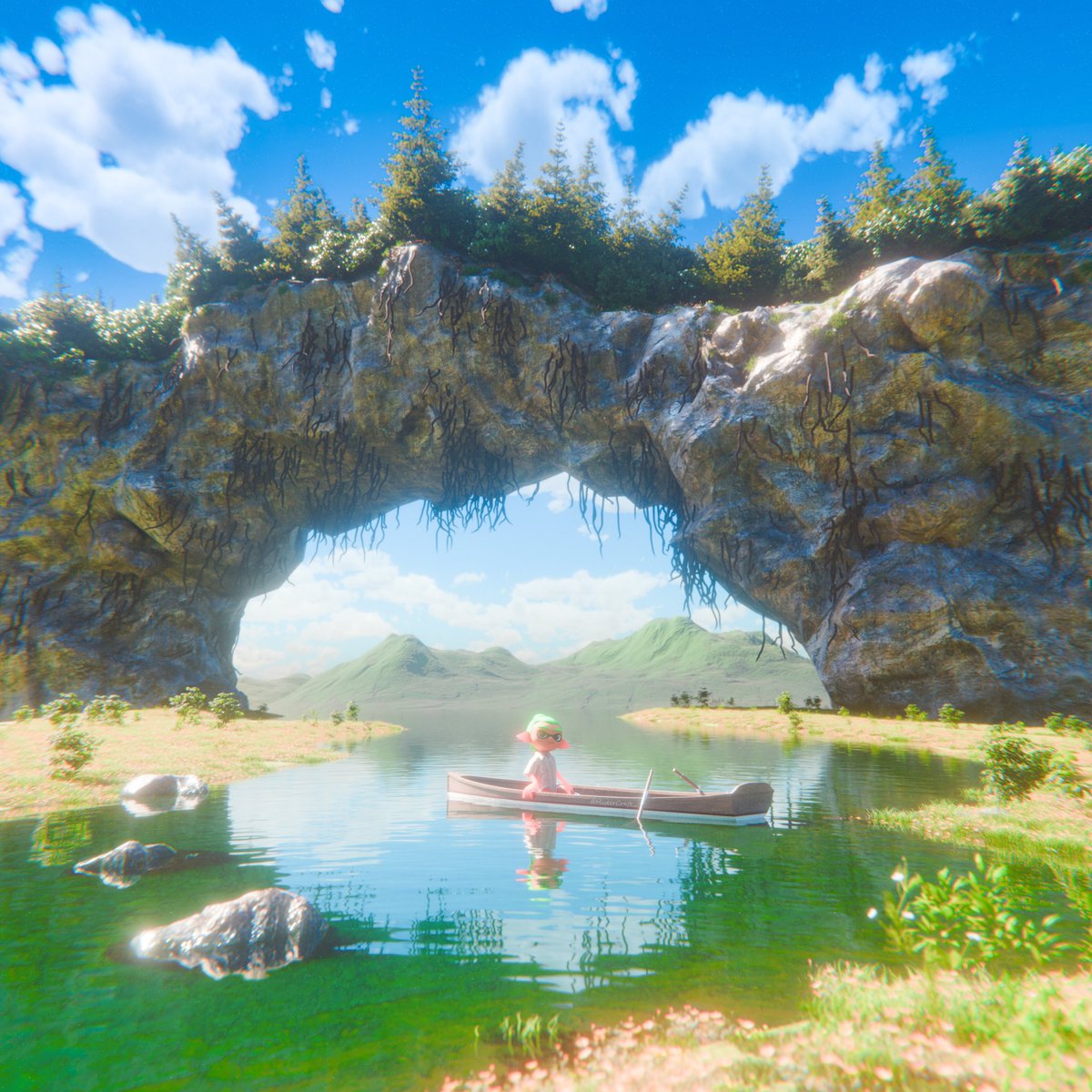 MisterCraft__'s tweet photo. -------------
🌅🍃fantasy to reality🏞☺️
-------------
#Splatoon #Splatoon2 #Splatoon3 #blender #Splatoonblender #inkling #inkling_boy #blenderrender https://t.co/eJ3Df9XWIf