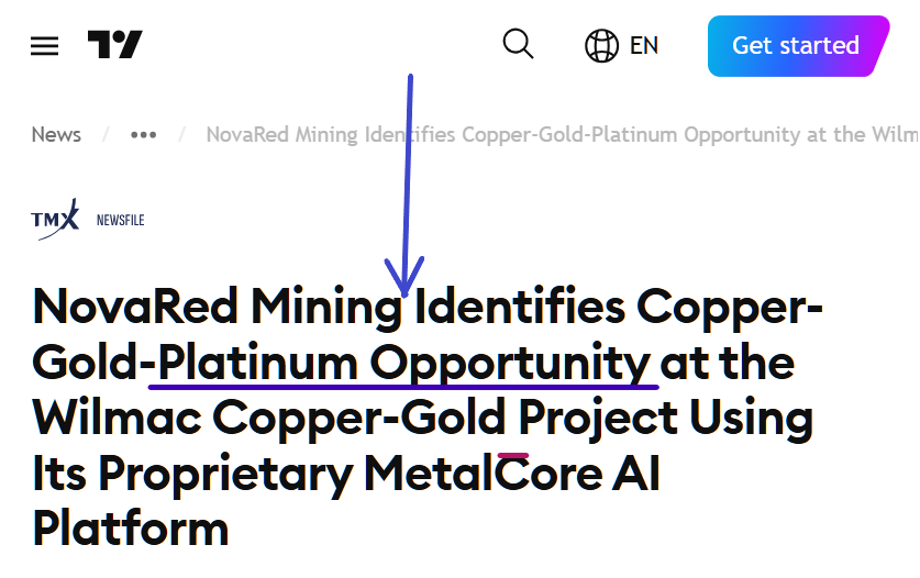 AQunsy84323's tweet photo. IS NOVARED A GOOD BUY?
I think the latest announcement answered that question better than any presentation could.
NovaRed Mining Inc. ( CSE: $NRED / OTC: $NREDF ) used MetalCore AI to review 57 years of exploration history, integrating 10 mineral occurrences, 19 assessment reports filed between 1968 and 2025, 38 regional geochemical samples, historical production records, and regional aeromagnetic data into one exploration model.
The AI identified a new Copper-Gold-Platinum target while confirming the previously reported 1,125 ppm Cu anomaly remains one of the company's highest-priority targets.
Management also highlighted magnetic highs ranging from +10 to +456 nT, averaging +212 nT, with a 300 nT anomaly at Whipsaw Creek.
Combined with 39,726 acres, 3 drill-ready targets, and a 70% earn-in option, I continue seeing long-term upside.
My price target remains C$4.50. Trade your own plan.
Not financial advice, just some thoughts. Always do your due diligence before trading.
$STRC $AAPL $MSTR