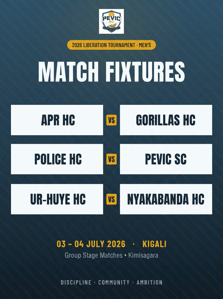 pevicsportclub's tweet photo. π― The draw is set! PEVIC SC lands in Group B alongside @policehcrwanda and #Nyakabanda HC. π΅π‘
Bring it on. πͺ #PEVICSC #LiberationCup2026 #Handball #NeroServices https://t.co/LWtS5Np4qT