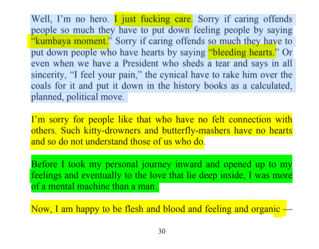 sillymickel's tweet photo. *APOCALYPSE EMERGENCY: Love's Wake-Up Call* (2013) by Michael Adzema. Ch 2, P 30
🧵Click panel below for Thread, complete book
or read/dwl book on blog: https://t.co/sl0ngvBNwQ
🧵👇 💡📚💙 #AE 🌡️ #ApocalypseEmergency ☢️ #AECH2 📖2️⃣ #TruthWarriors ❕ #psychology ☮️#Climate 🔥🌍 #Existential😱 #EndTimes ⏰⛔ #RainbowWarriors 🦋 #thanatos 🧟♂️ #eros 🌈 #FBR 🧑🤝🧑 #resist✊
