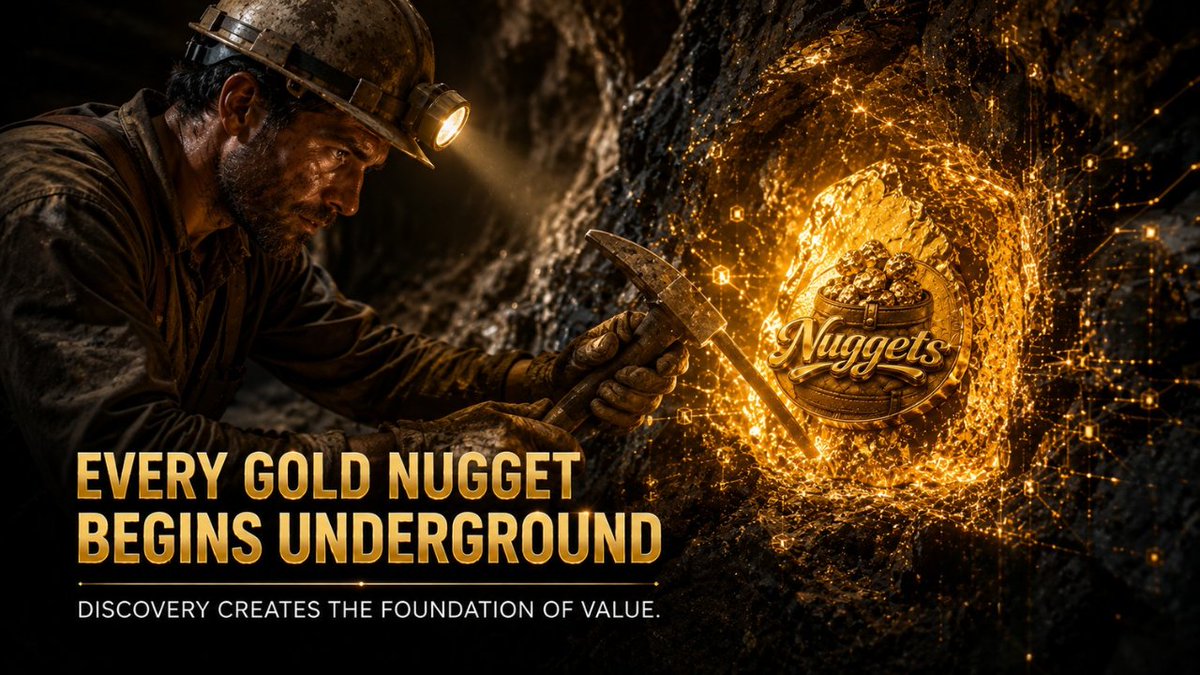 WeKnowGold's tweet photo. ⛏️ Every gold nugget begins underground.

Discovery creates the foundation of value, and Nuggetts brings that value on-chain. 🪙

CA: NUGye8S6CV82ZNrauf5YfXL2xJxvSvfiMAvy2U1sAVk

#Nuggetts #Gold #RWA #Web3‌‌ https://t.co/KwNsWZvF6w